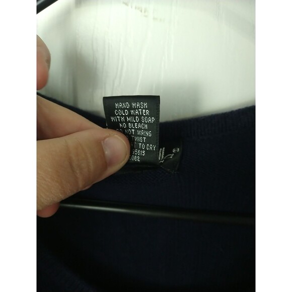 Rafaella Woman 2X Blue Pullover LS Sweater Side Slit Patriotic American Flag - Picture 4 of 8